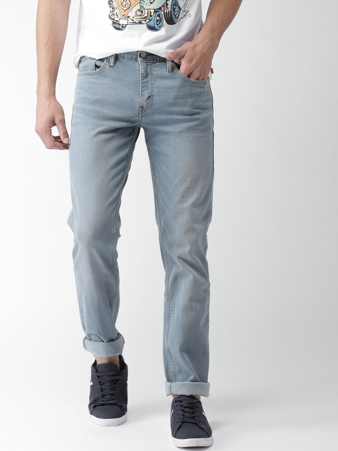 Levis Men Blue Slim Fit Low-Rise Clean Look Stretchable Jeans 511 - buy ...