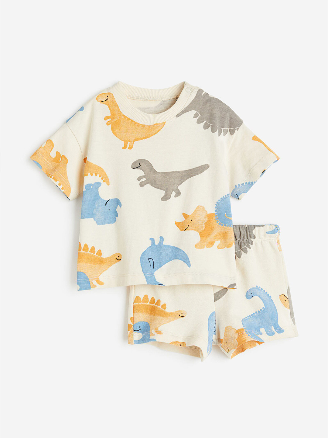 

H&M Boys 2-Piece Cotton Set, Beige