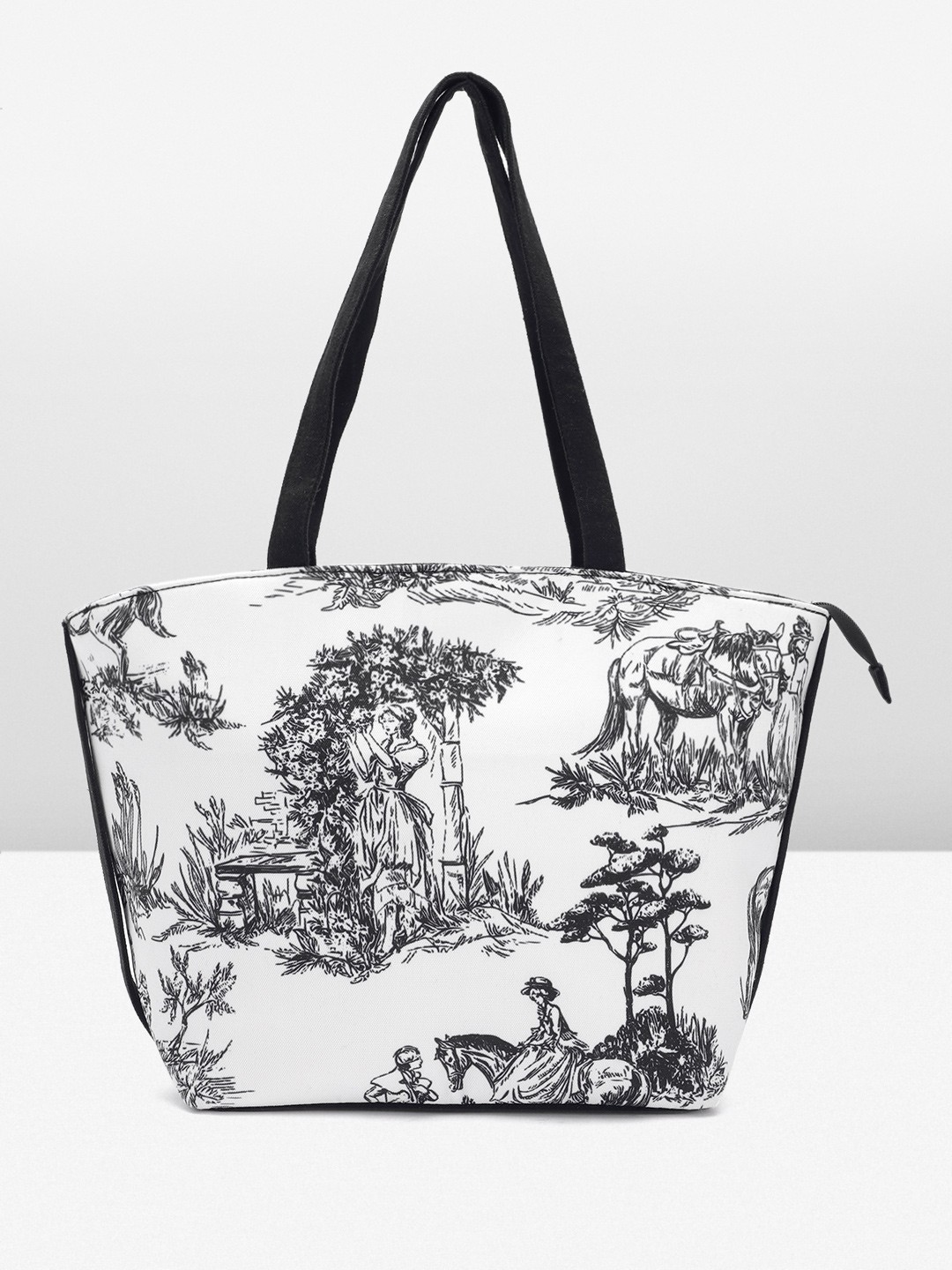 

Anouk Printed Structured Shoulder Bag, White