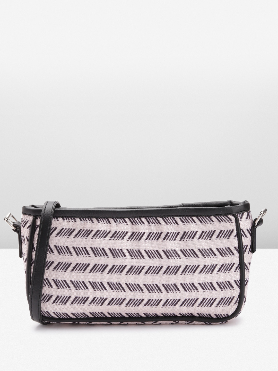 

Anouk Geometric Printed Structured Shoulder Bag, Beige