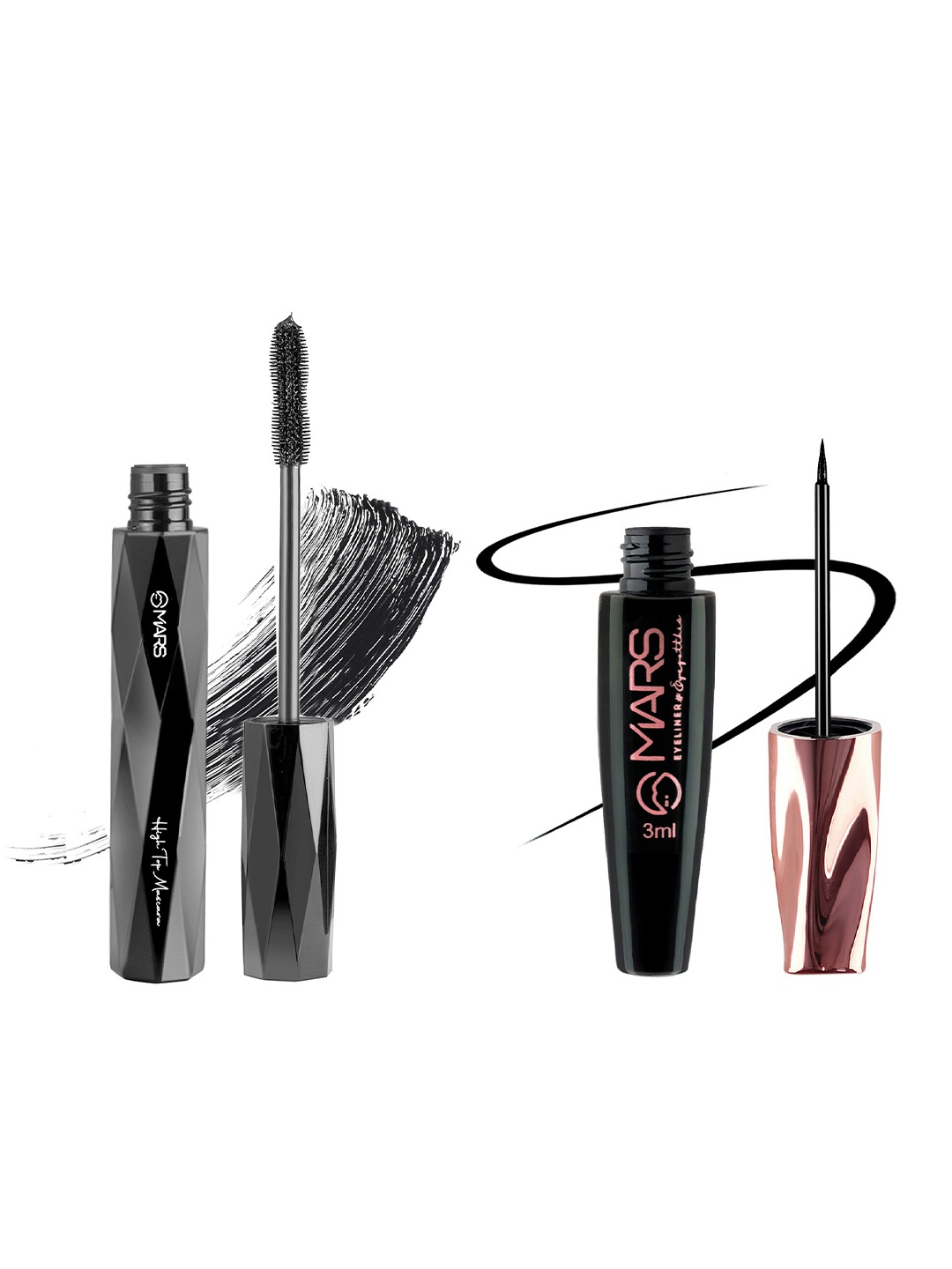 

MARS Long Lasting Smudge Proof Mascara With Eyeliner, Multi