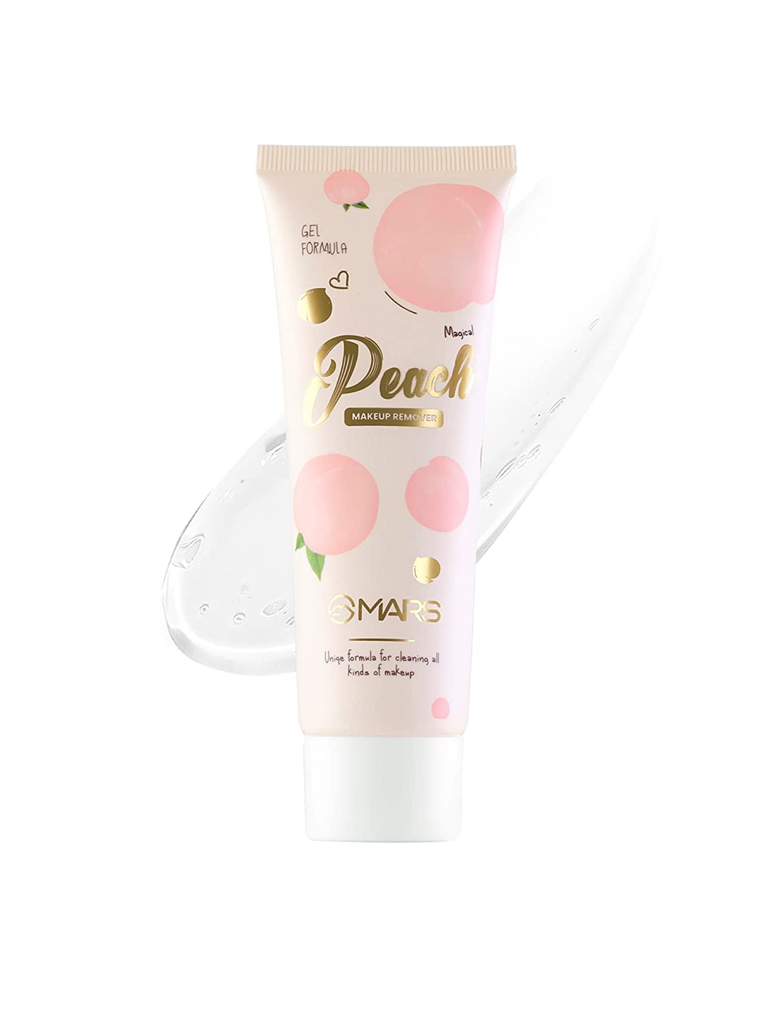 

MARS Peach Makeup Remover Gel For Deep Cleaning Makeup - 60ml, Transparent