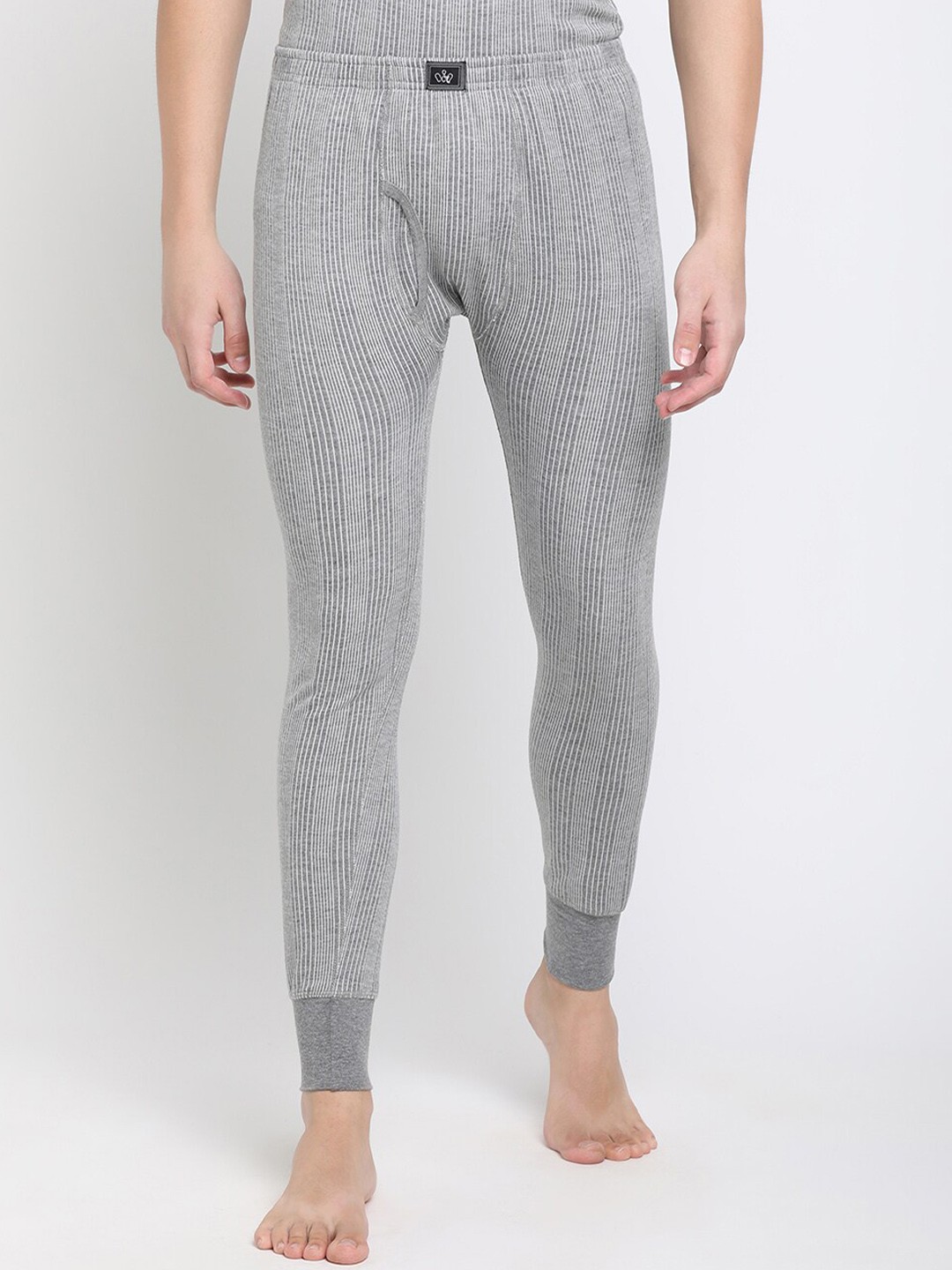 

DIXCY SCOTT Men Originals Four-Way Stretch Ribbed Thermal Bottoms, Grey