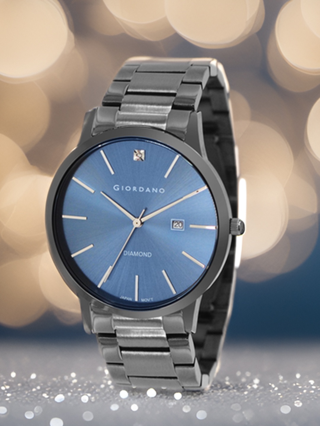 

GIORDANO Men Stainless Steel Bracelet Style Straps Analogue Watch GZ-50101-33, Blue