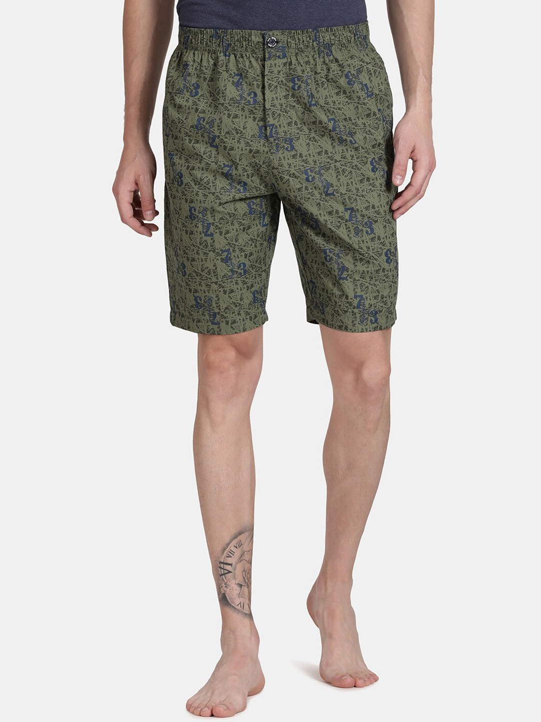 

Pepe Jeans Typographic Printed Pure Cotton Boxers ATB03, Green