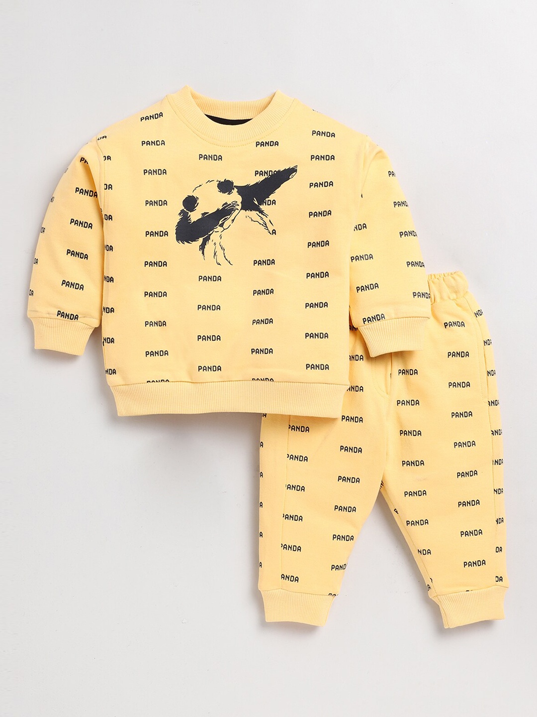 

Clt.s Kids Pure Cotton Printed Night suit, Yellow