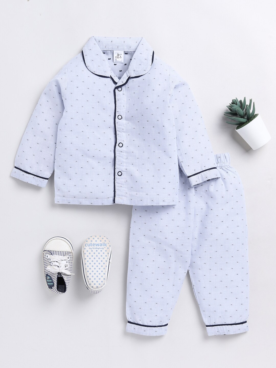 

Clt.s Kids Printed Night suit, Blue