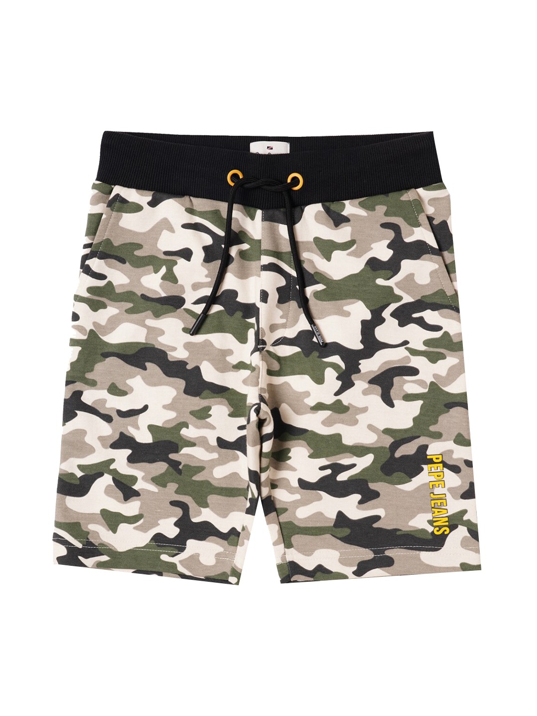 

Pepe Jeans Boys Camouflage Printed Shorts, Beige