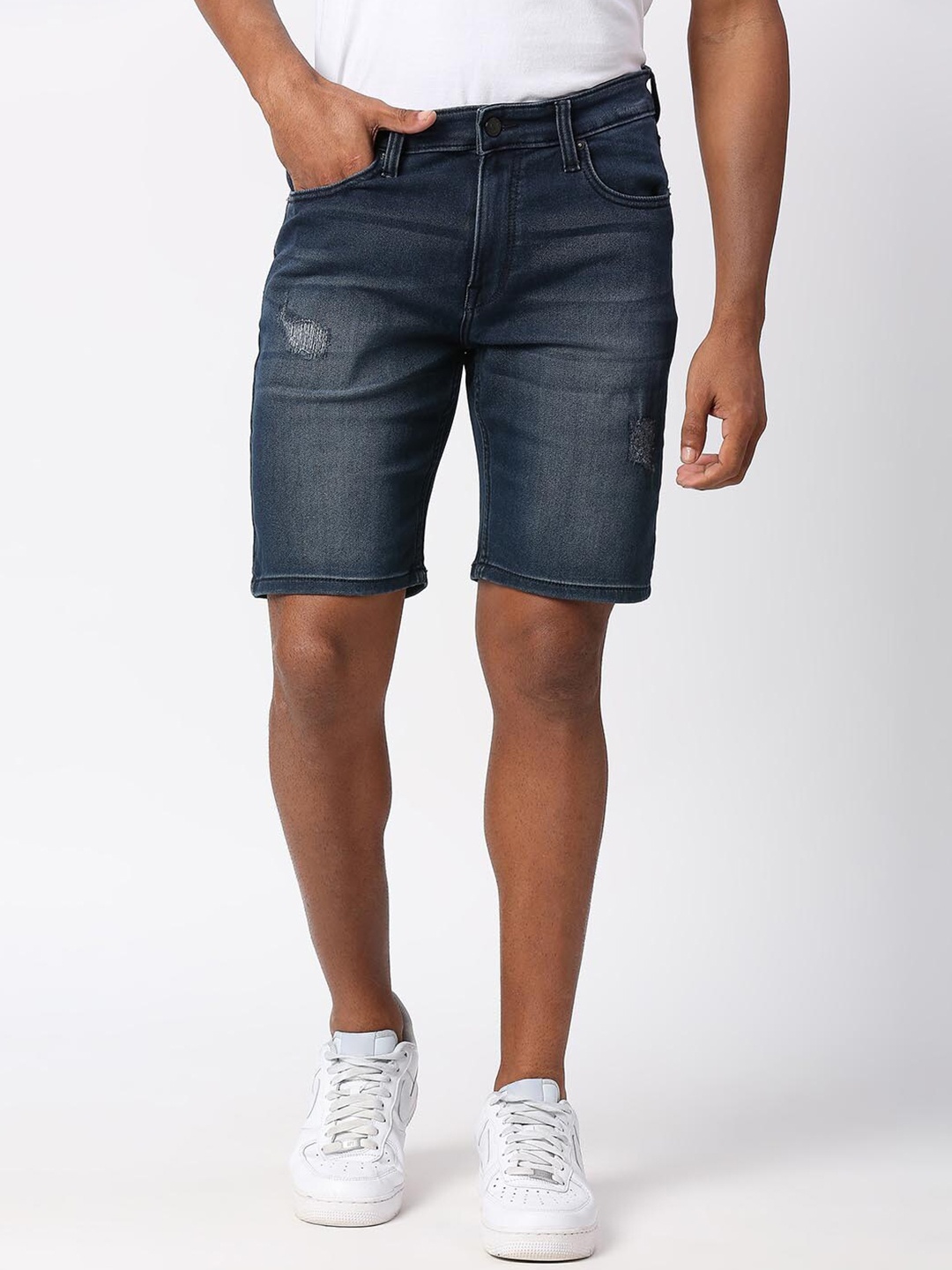 

Pepe Jeans Men Skinny Fit Denim Shorts, Blue