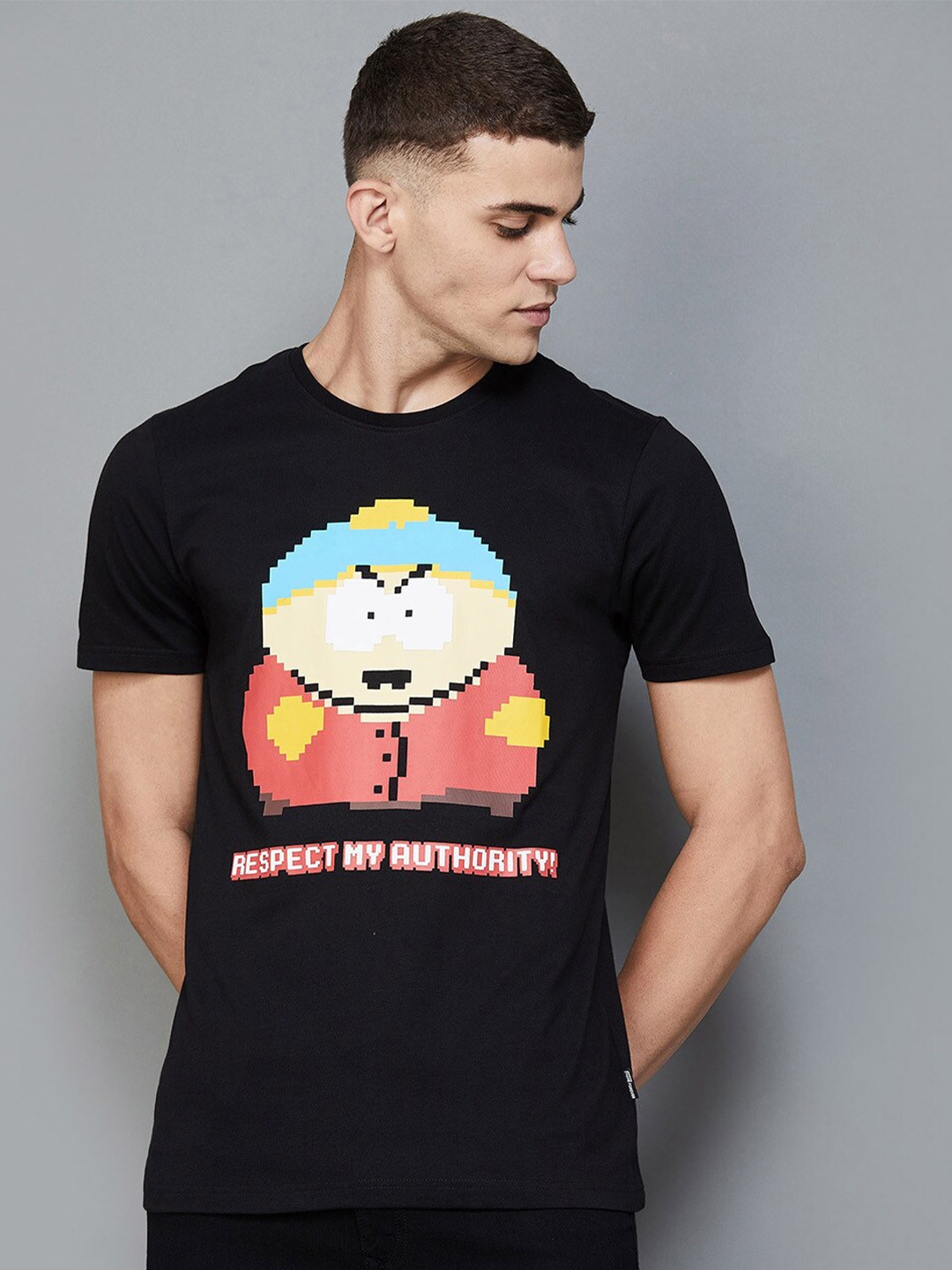 

Fame Forever by Lifestyle Graphic Printed Cotton T-shirt, Black