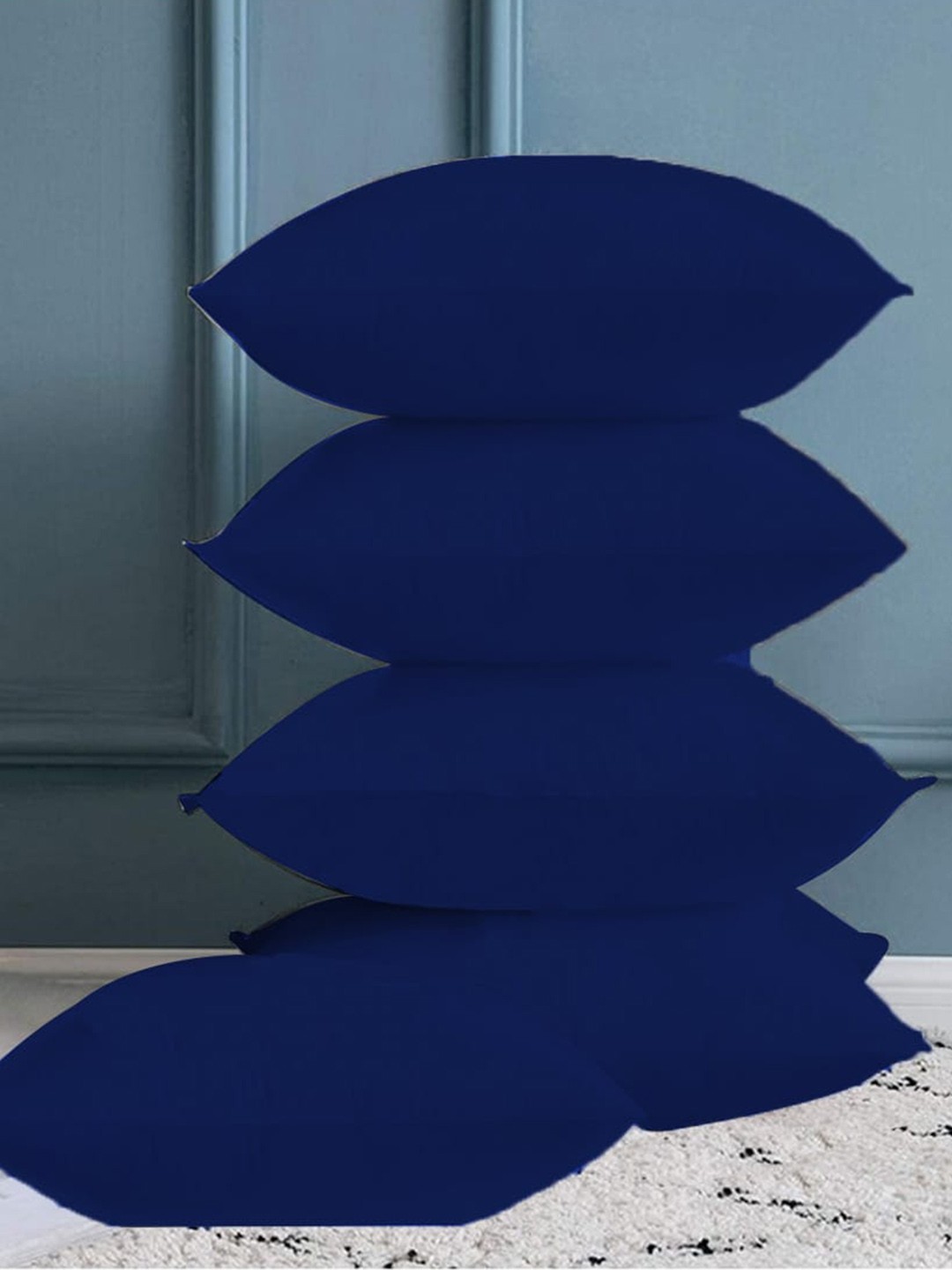 

Adbeni Navy Blue 5 Pieces Skin Friendly Pre-Filled Cushions