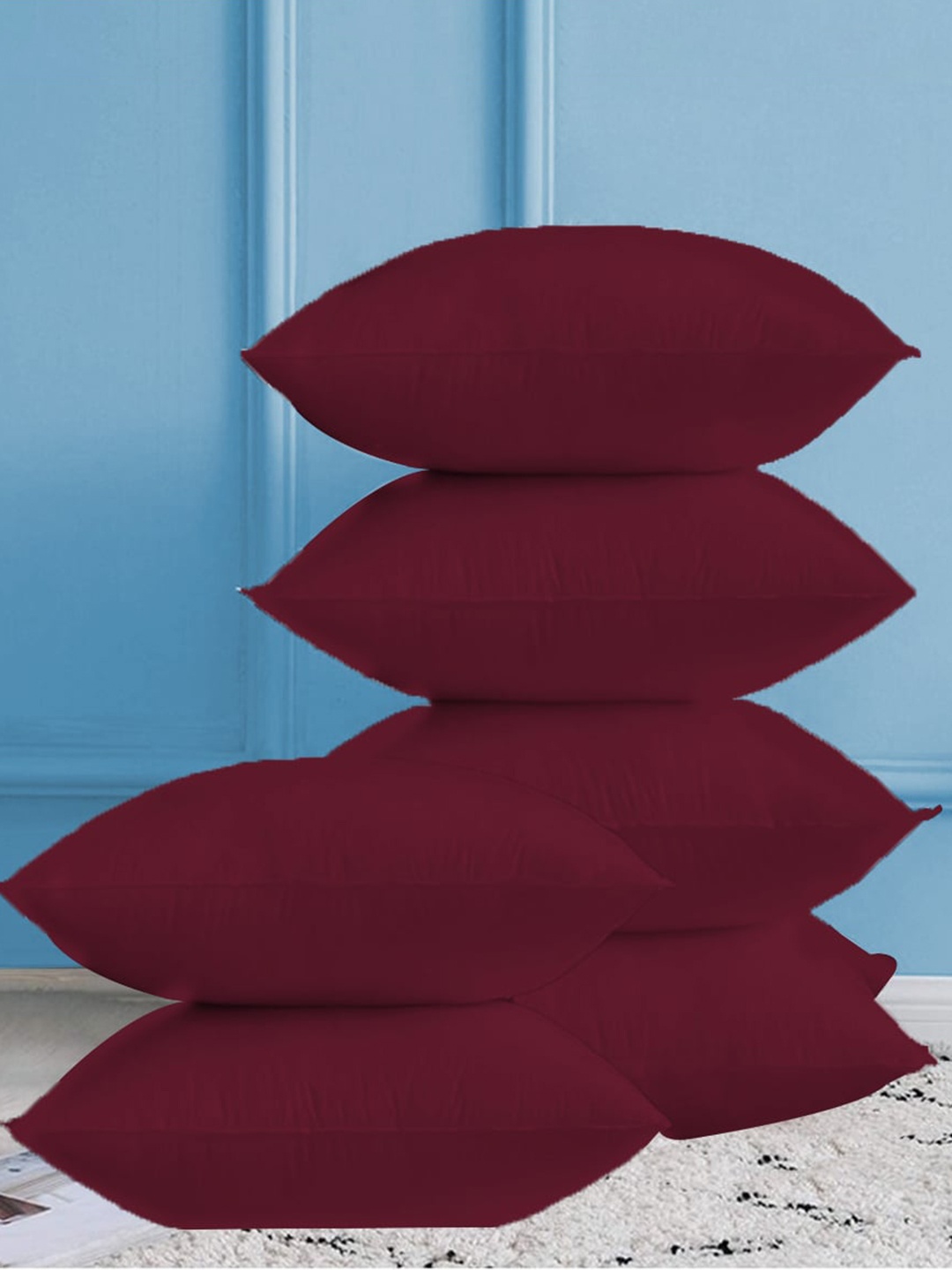 

Adbeni Maroon 6 Pieces Skin Friendly Pre-Filled Cushions
