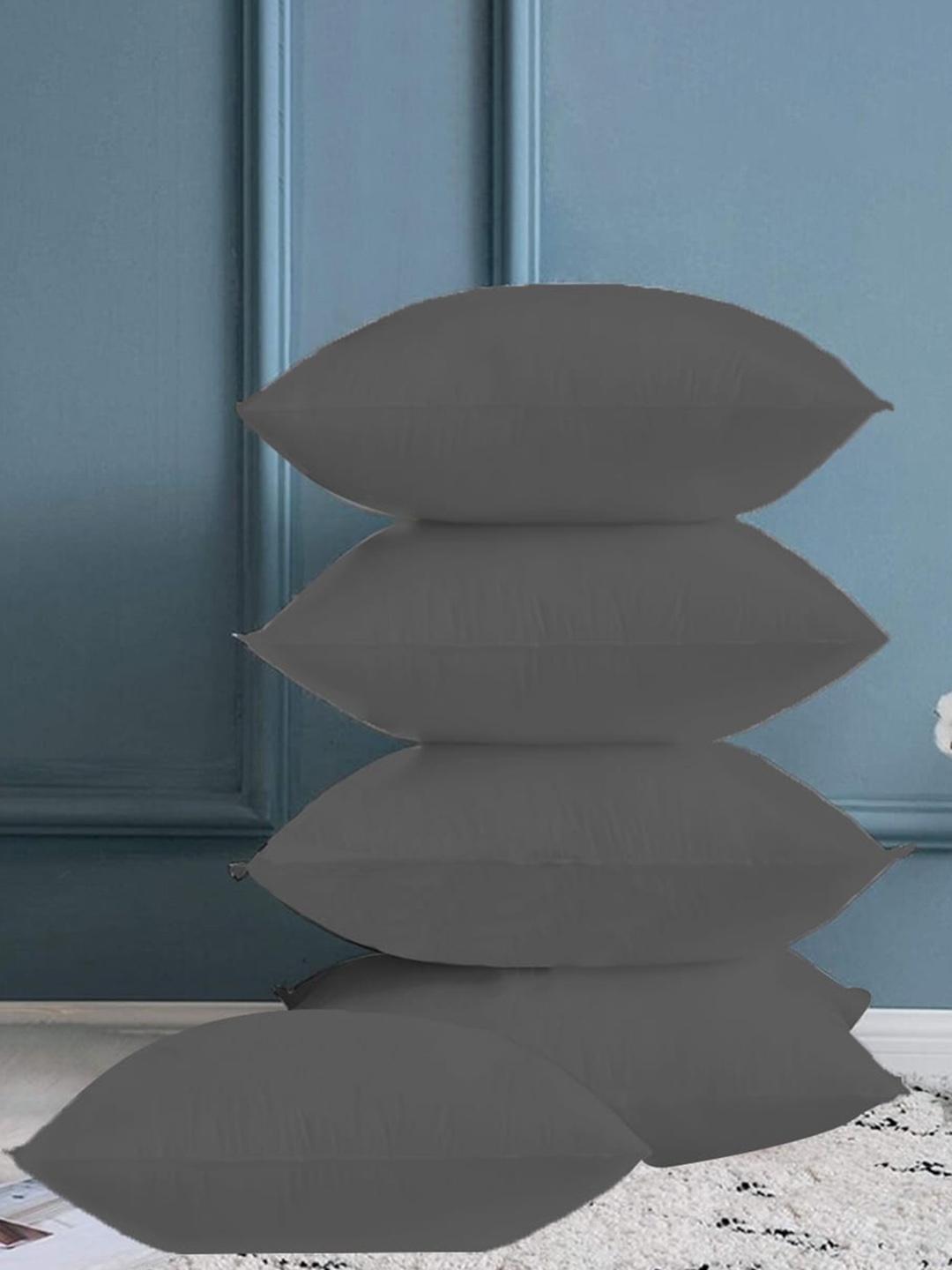 

Adbeni Grey 5 Pieces Skin Friendly Cushions