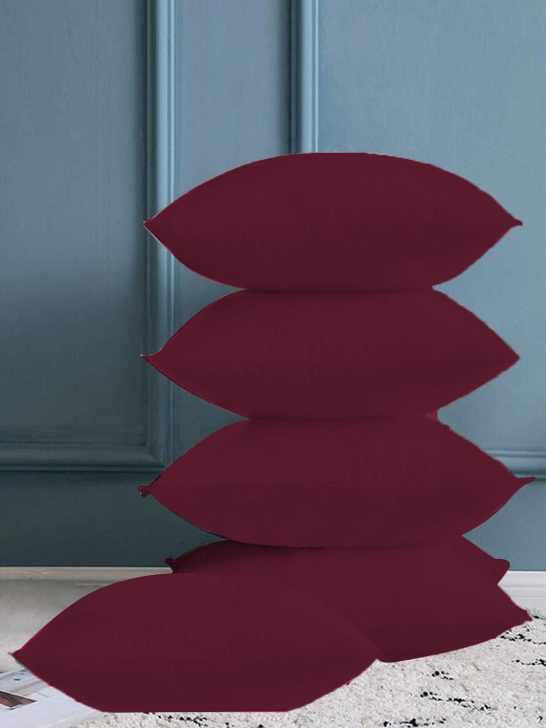 

Adbeni Maroon 5 Pieces Skin Friendly Pre-Filled Cushions