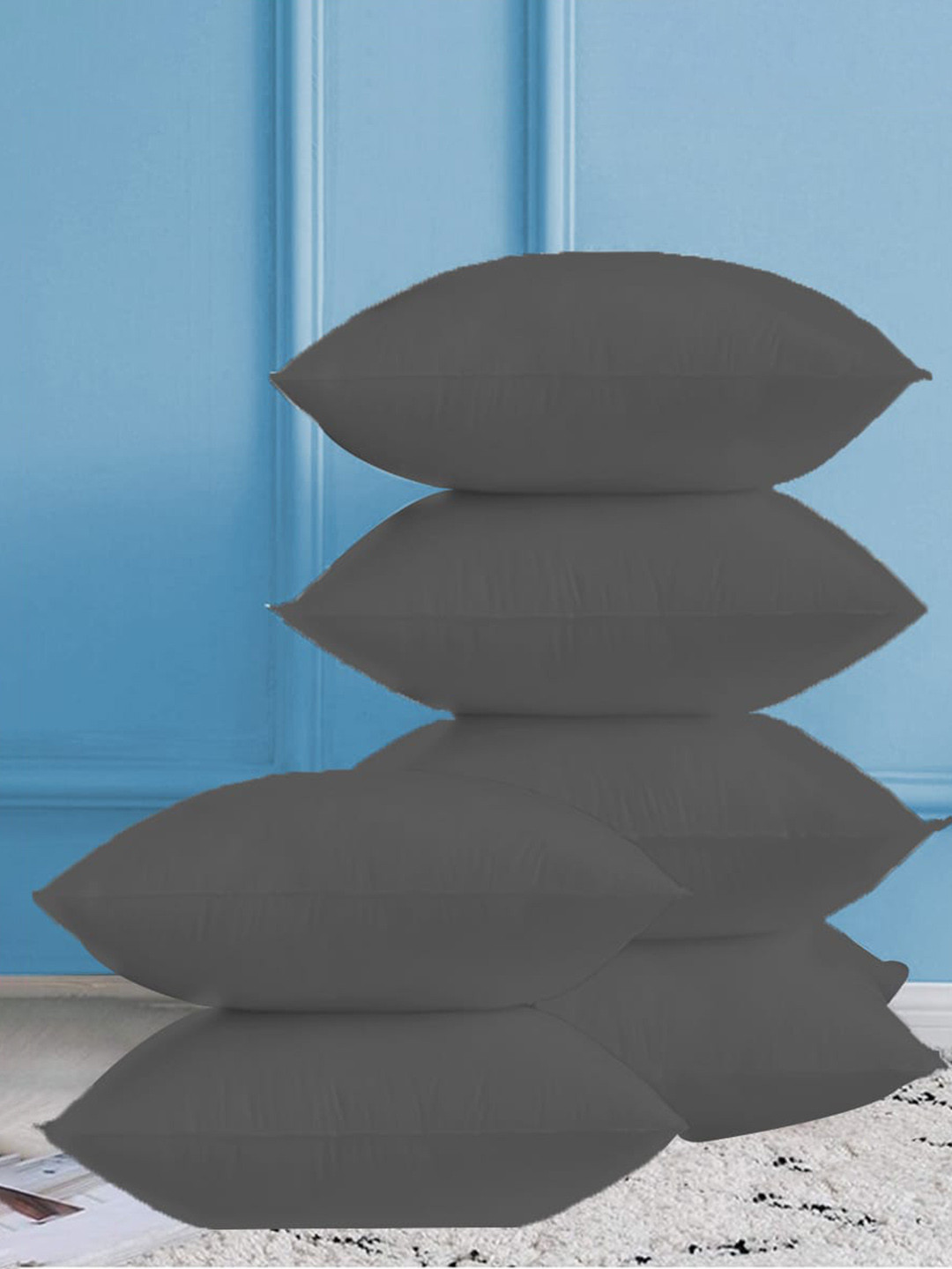 

Adbeni Grey 6 Pieces Skin Friendly Pre-Filled Cushions