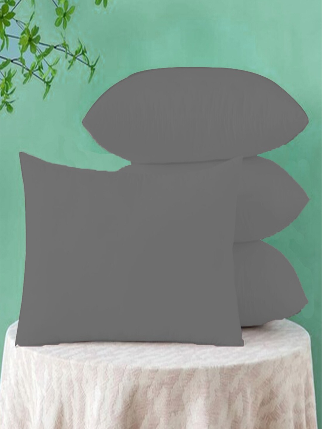 

Adbeni Grey 4 Pieces Skin Friendly Pre-Filled Cushions