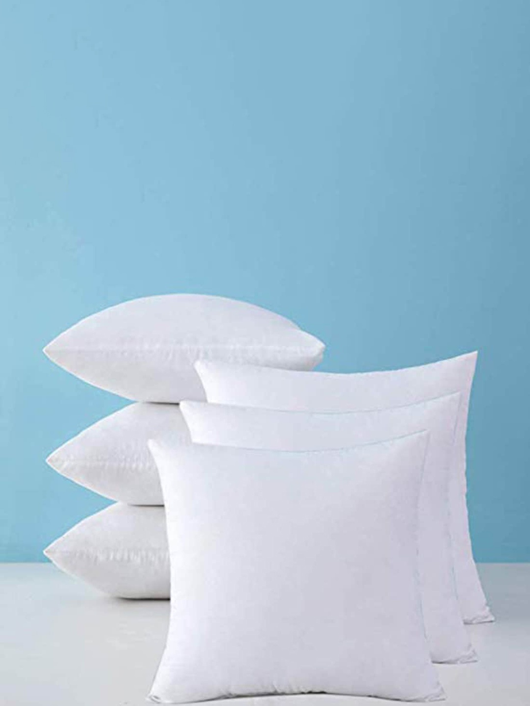 

Adbeni White 6 Pieces Skin Friendly Cushions