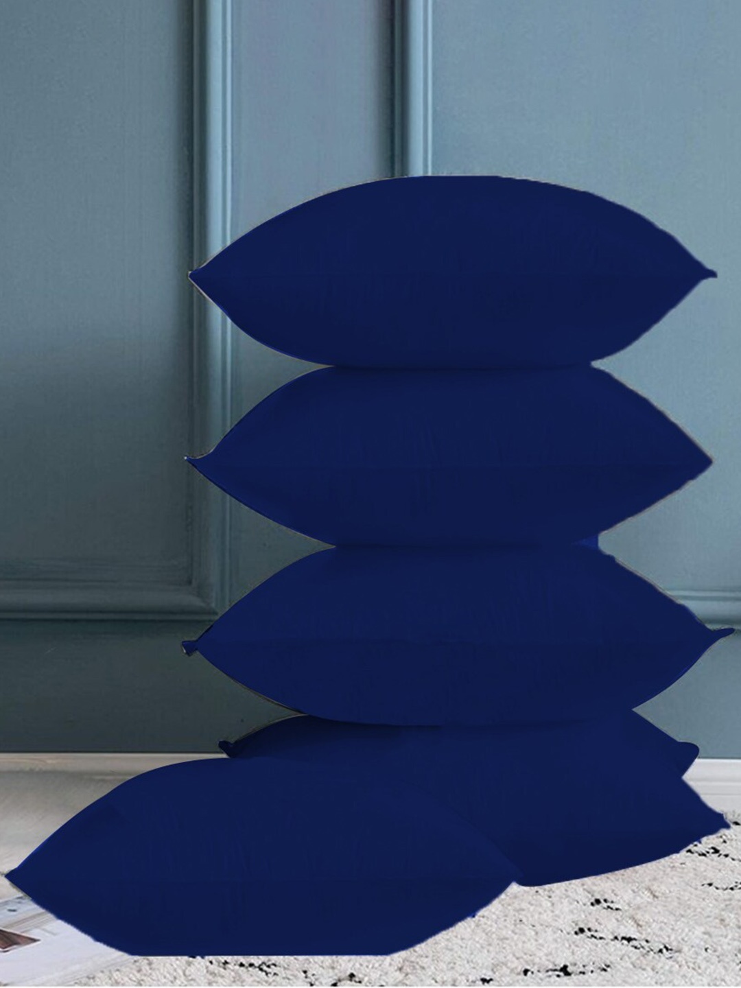 

Adbeni Navy Blue 5 Pieces Skin Friendly Pre-Filled Cushions
