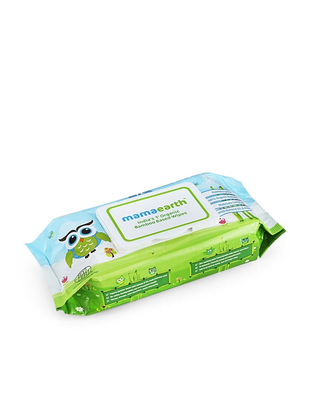 

Mamaearth Sustainable Kids Indias First Organic Bamboo Based Wipes (72 PCS), White