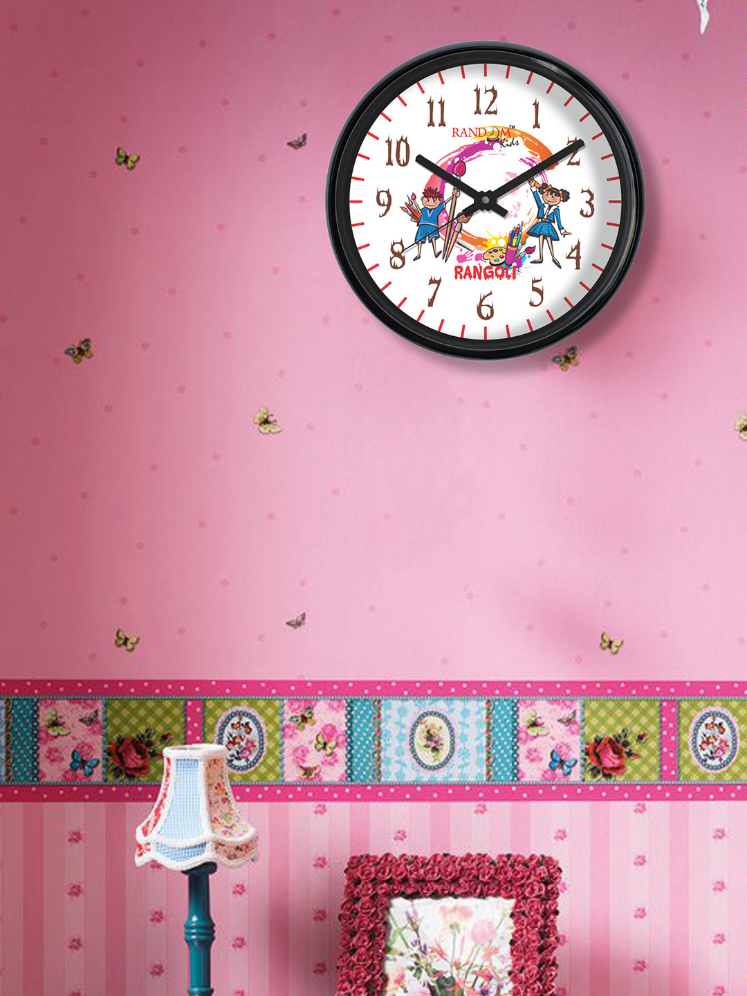 

RANDOM White Round Printed 30.4 cm Analogue Wall Clock