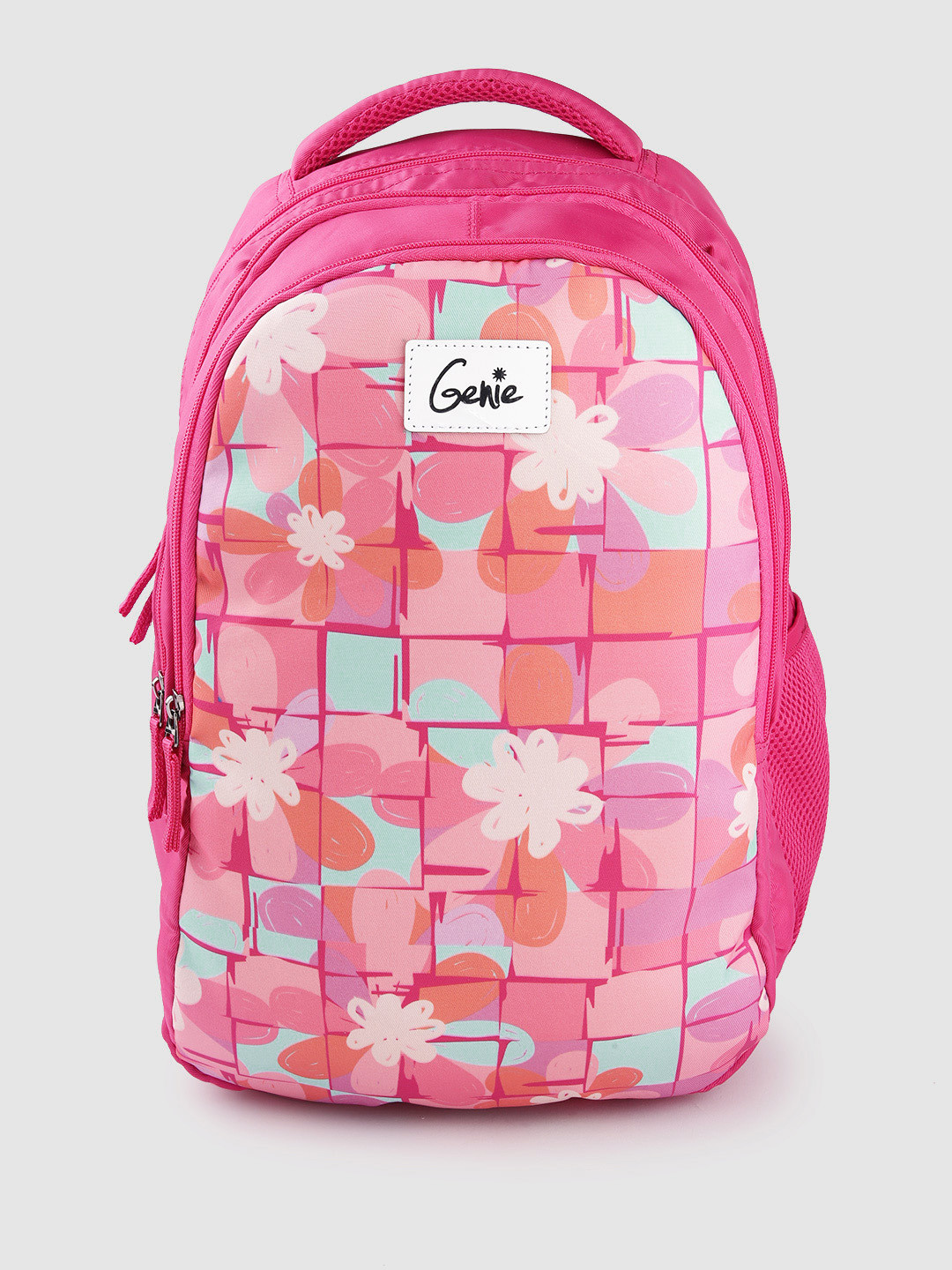 

Genie Women Floral Printed Backpack - 27 L, Pink