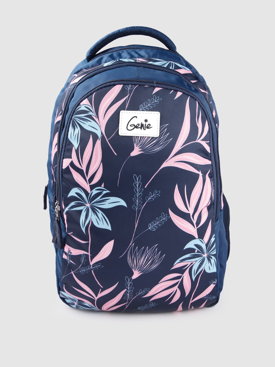 

Genie Women Floral Printed Backpack - 27 L, Navy blue