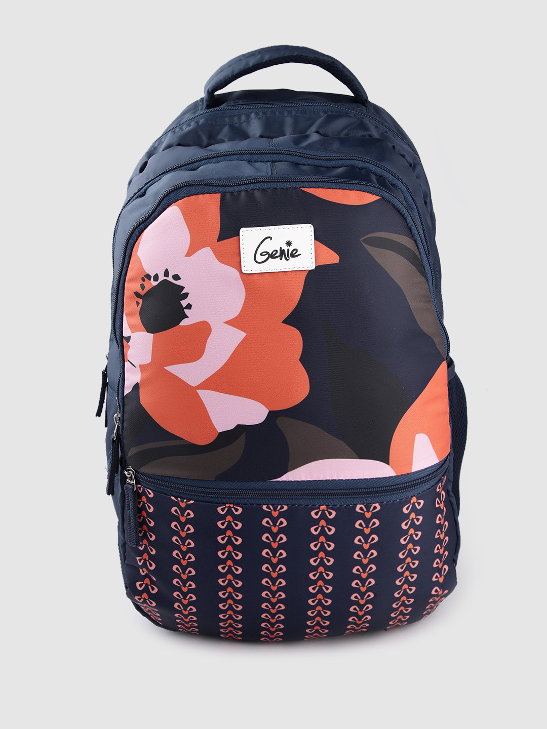 

Genie Women Floral Printed Backpack - 36.4 Ltr, Navy blue