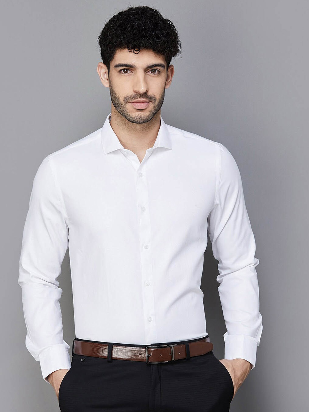 

CODE by Lifestyle Cotton Casual Shirt, White