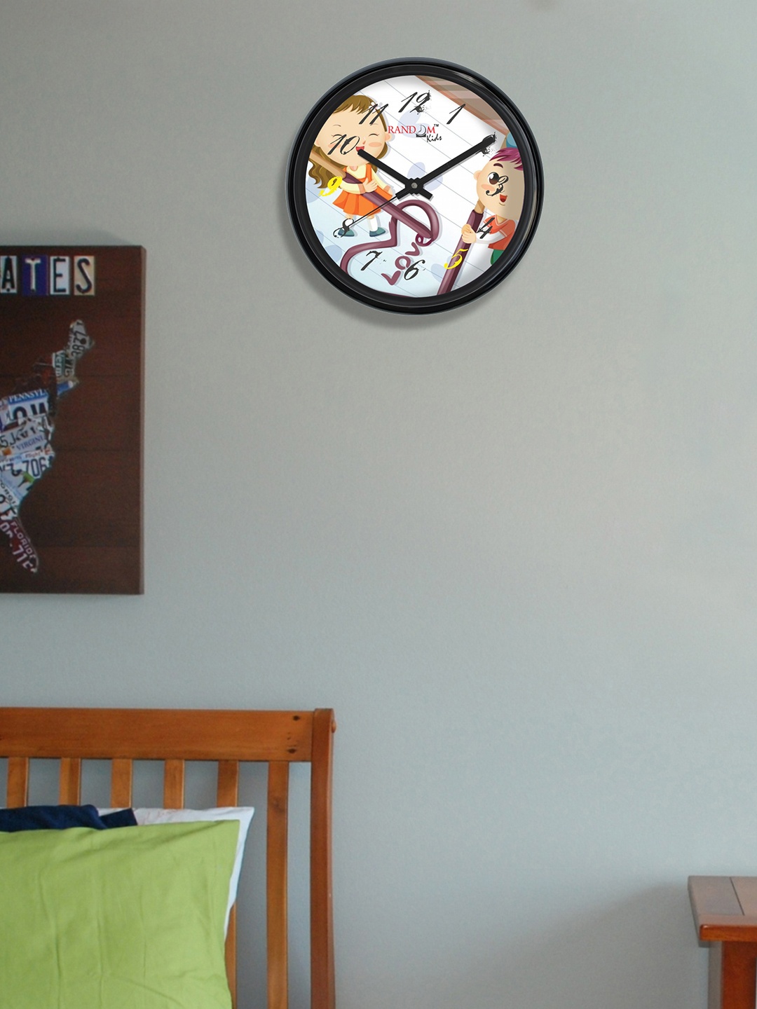 

RANDOM White Round Printed 30.4 cm Analogue Wall Clock