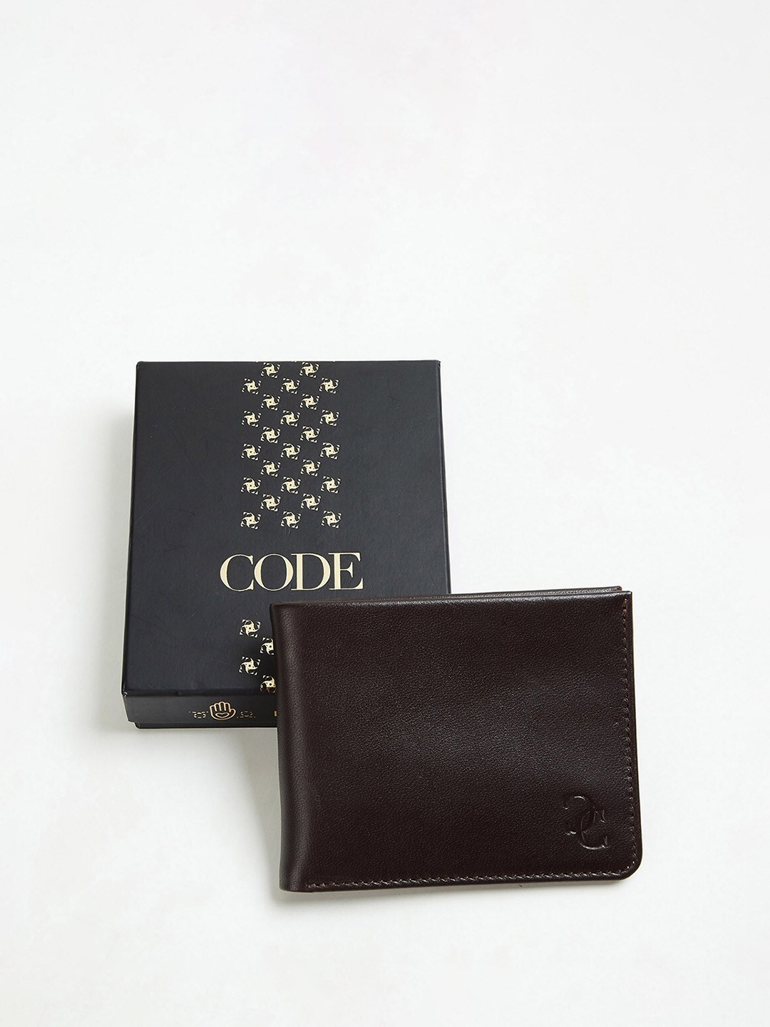 

CODE by Lifestyle Men Leather Two Fold Wallet, Brown