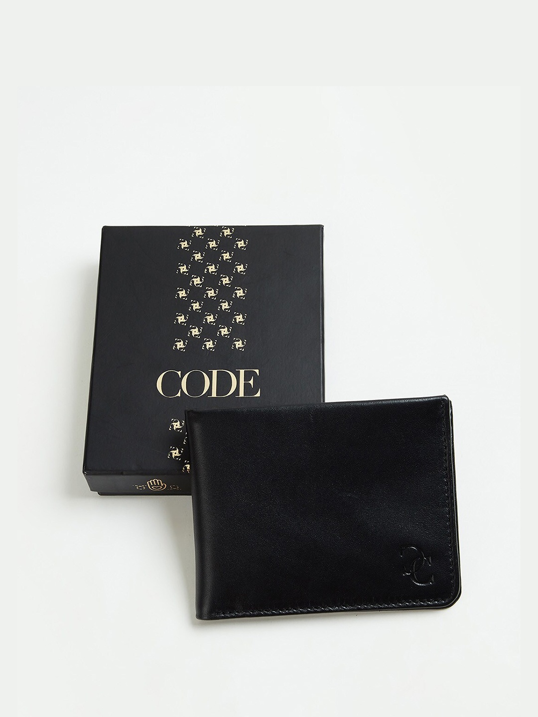 

CODE by Lifestyle Leather Two Fold Wallet, Black