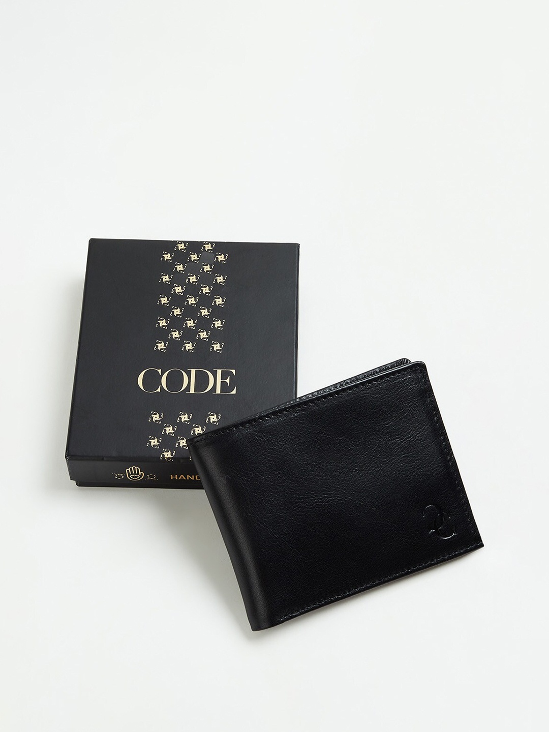 

CODE by Lifestyle Men Leather Two Fold Wallet, Black