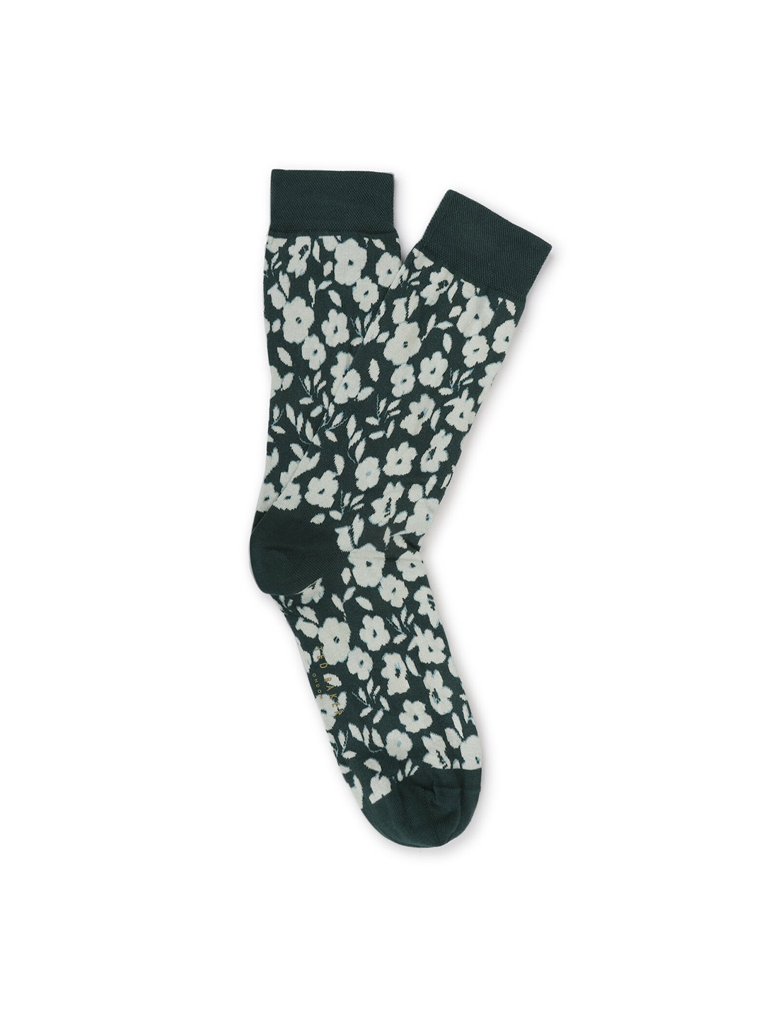 

Ted Baker Men Floral Pattern Cotton Socks, Green