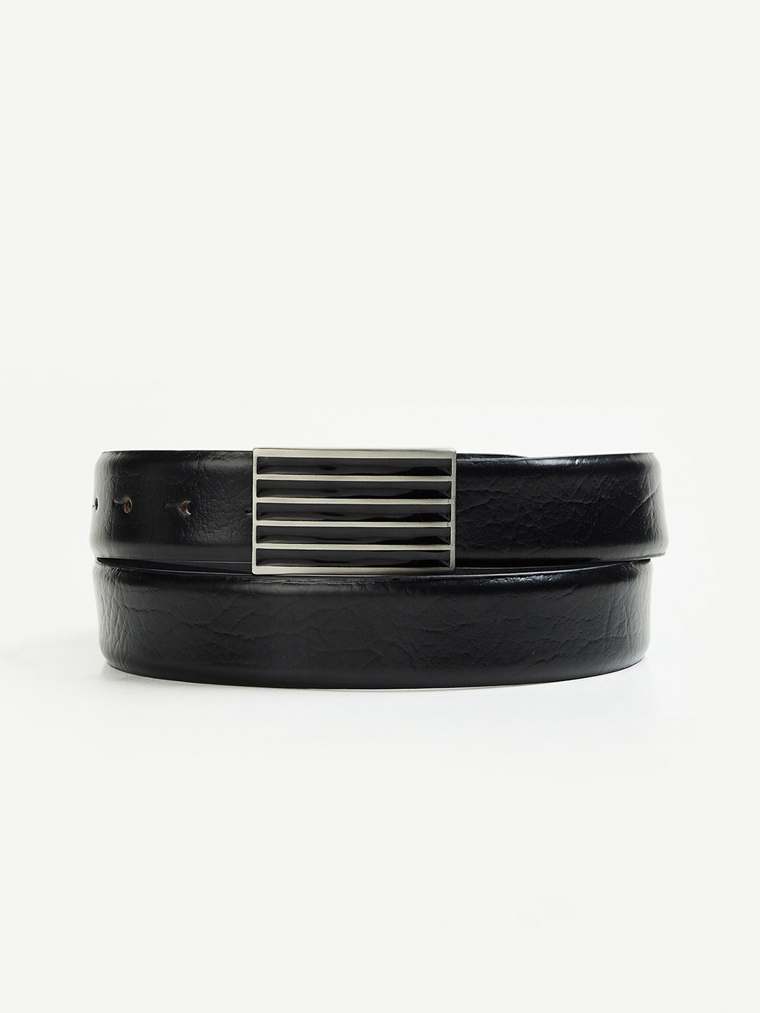 

CODE by Lifestyle Men Textured Leather Belt, Black