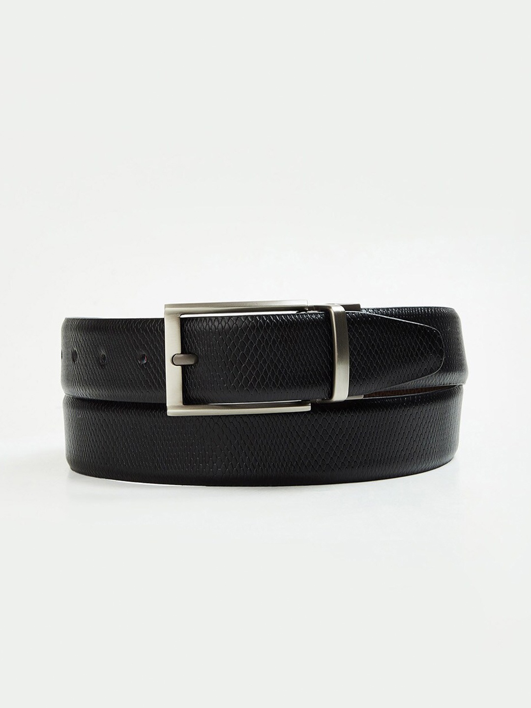 

CODE by Lifestyle Men Textured Leather Reversible Formal Belt, Brown