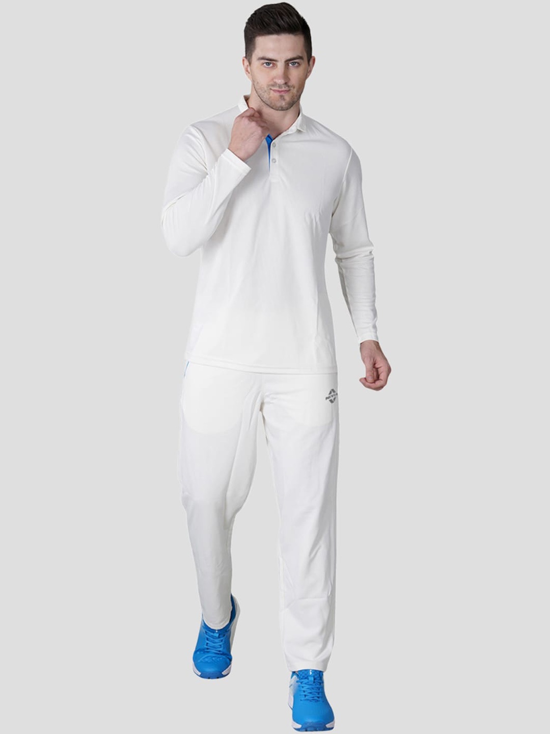 

NIVIA Cricket Jersey Set Tracksuits, White