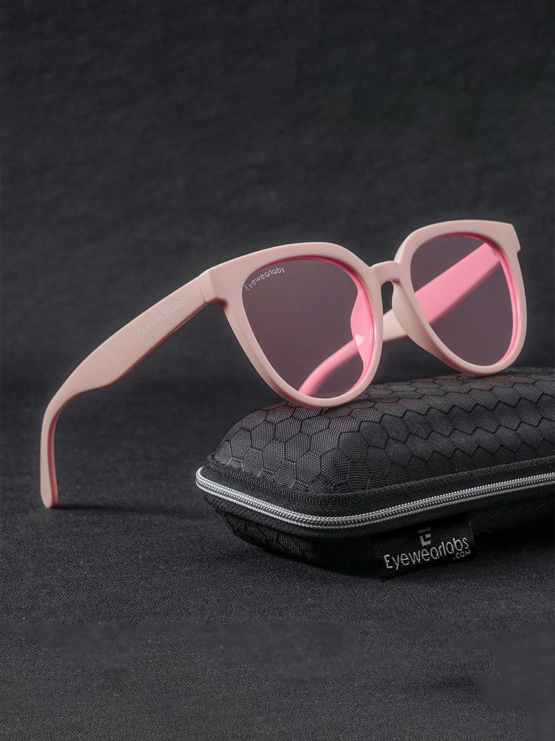 

Eyewearlabs Wayfarer Sunglasses With Polarised and UV Protected Lens CAlexisRoseSC3EL1152, Pink