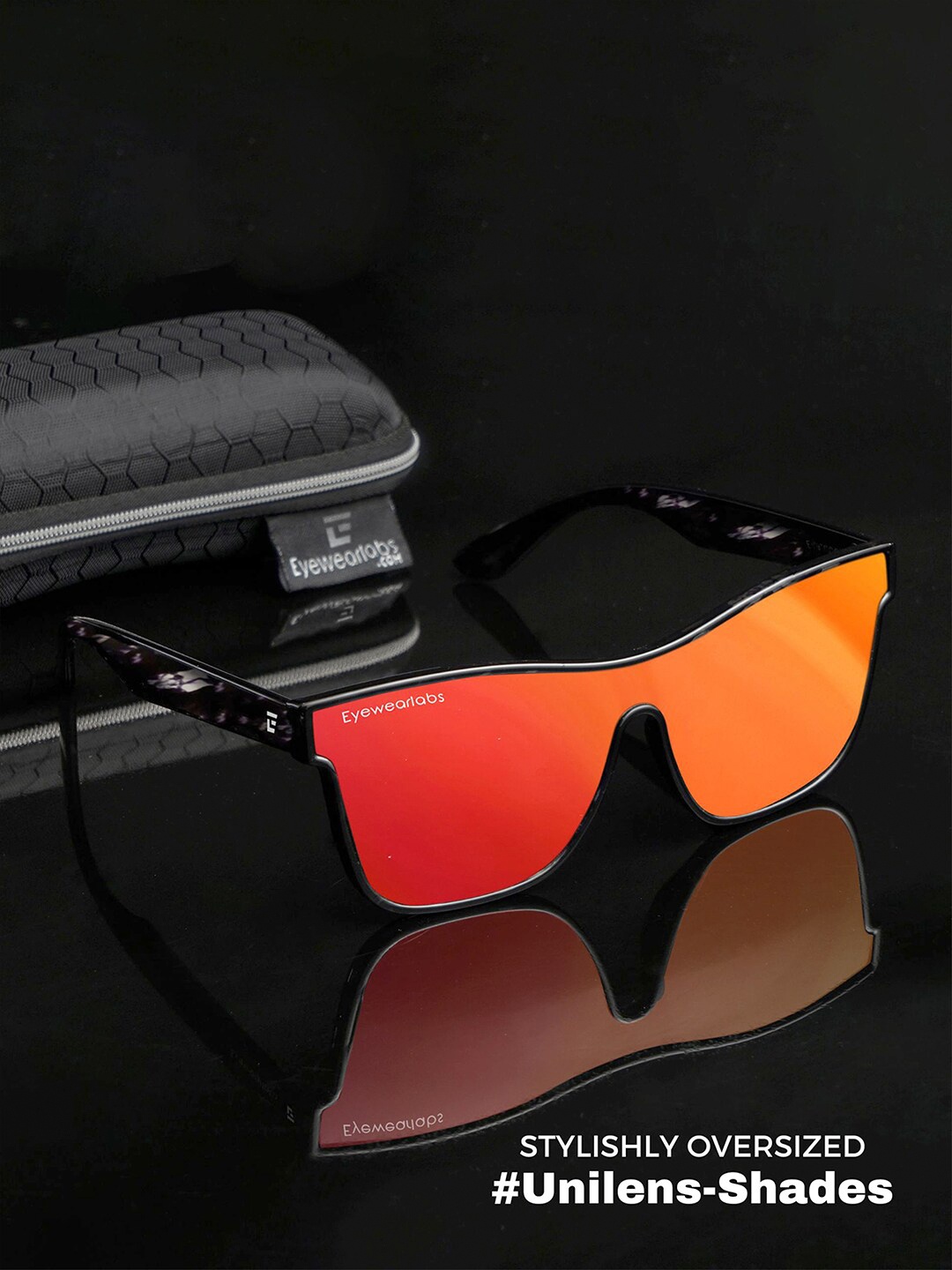 

Eyewearlabs Sports Sunglasses with Polarised Lens, Red