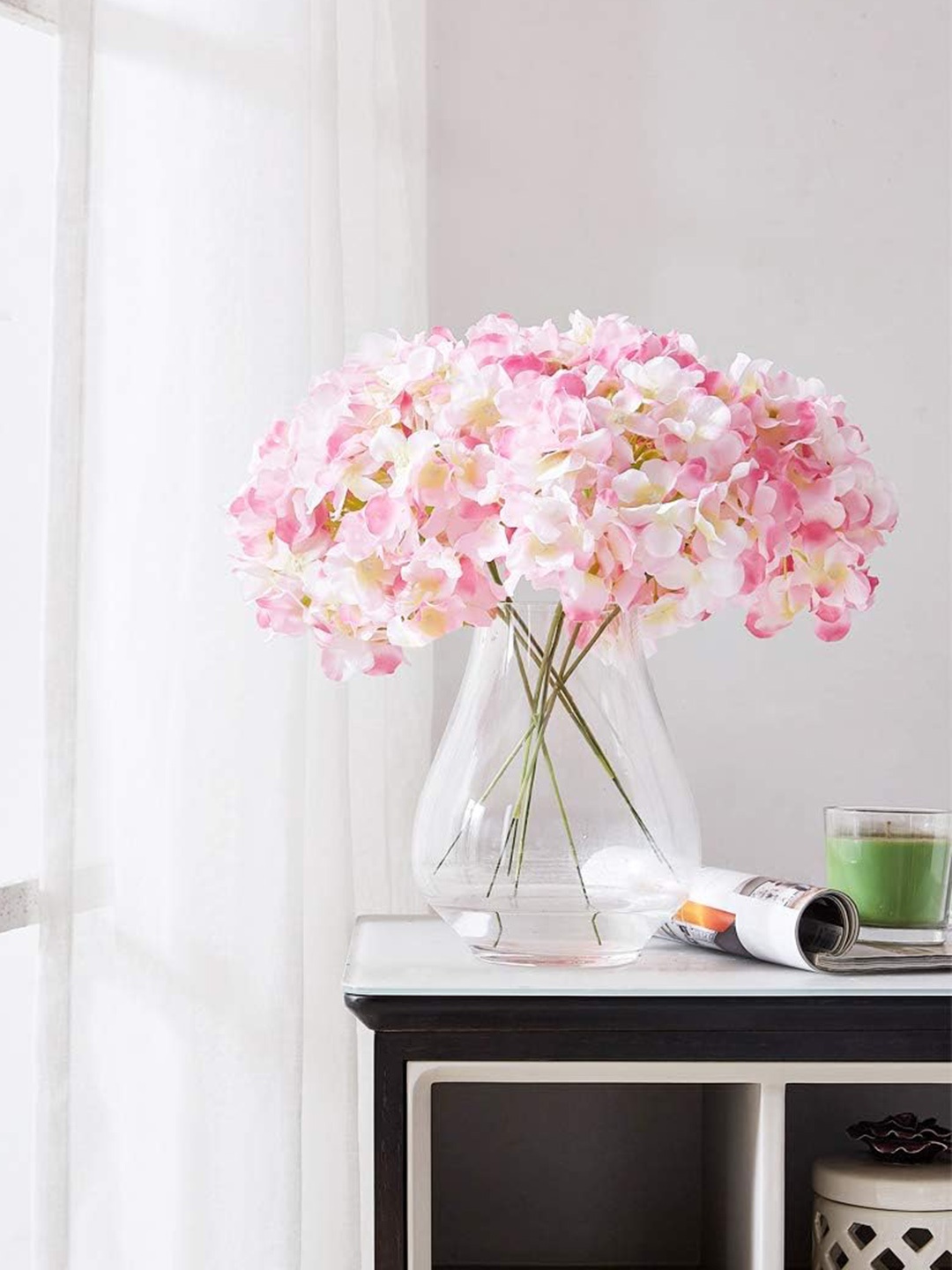 

XERGY Set of 3 Pink Hydragena Artificial Flower