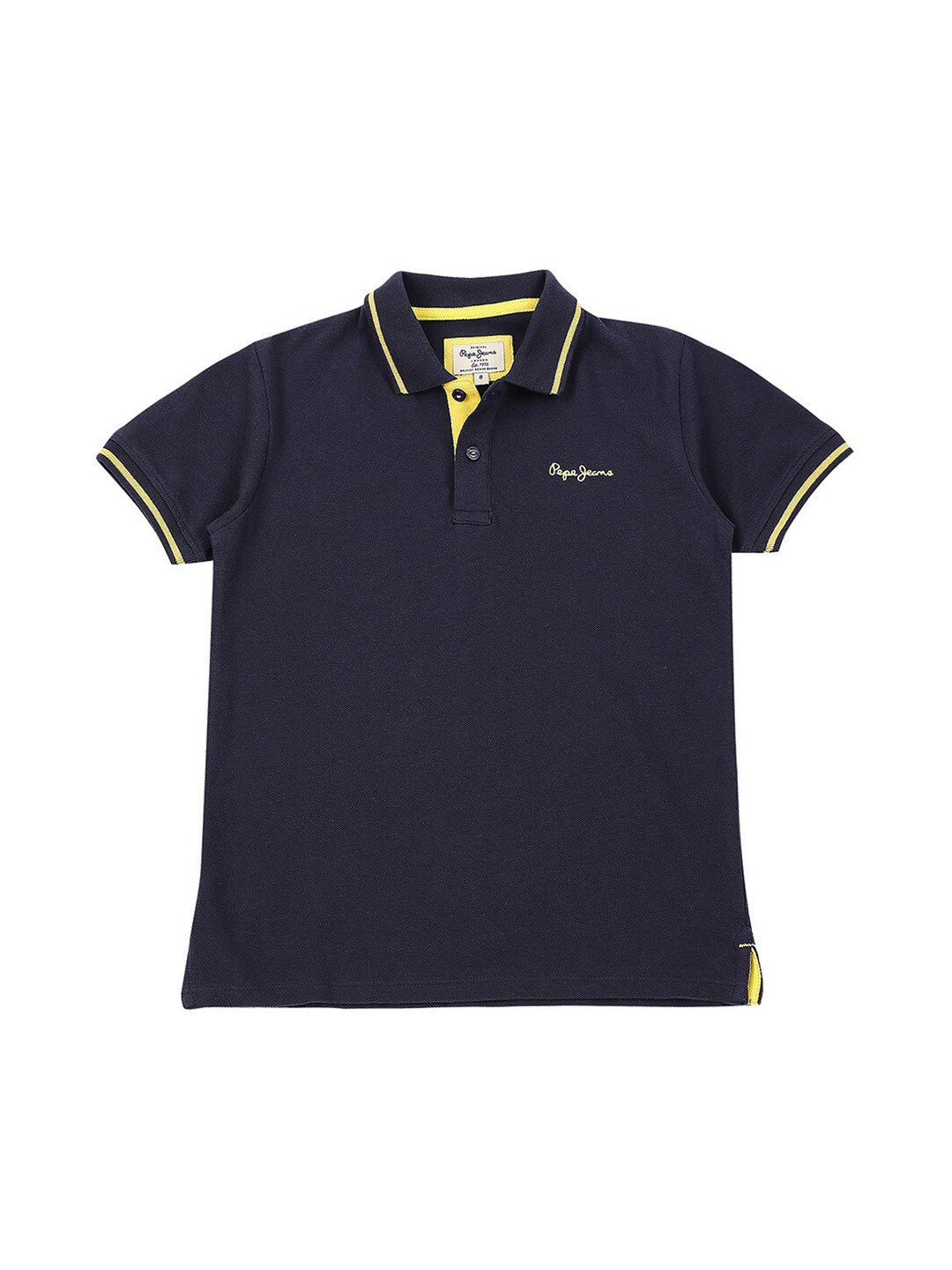 

Pepe Jeans Boys Polo Collar Cotton T-Shirt, Navy blue