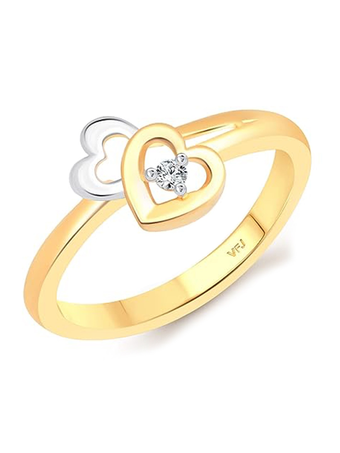 

Vighnaharta Gold-Plated CZ-Studded Finger Ring