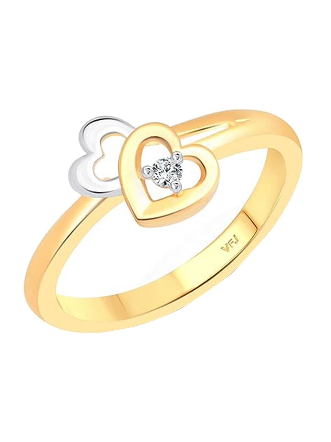 

Vighnaharta Gold Plated Cubic Zirconia Studded Finger Ring