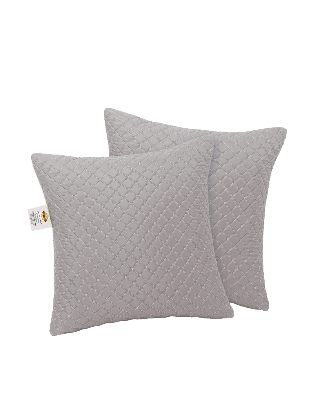 

Adbeni Grey 2 Pieces Quilted Cushions