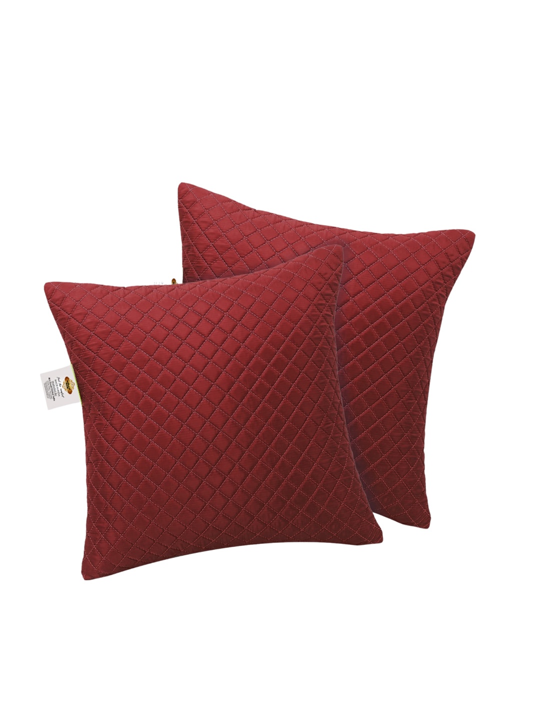 

Adbeni Maroon 2 Pieces Quilted Cushions