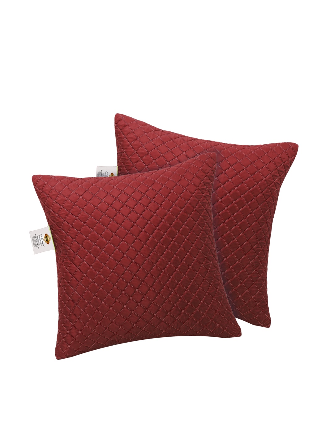 

Adbeni Maroon 2 Pieces Quilted Cushions