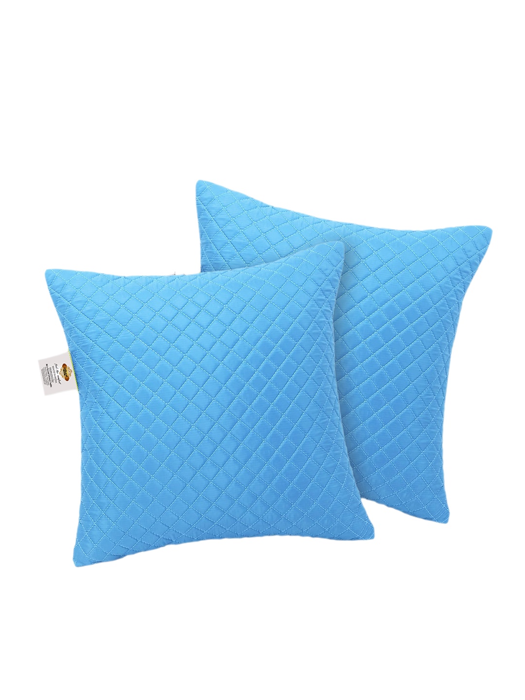 

Adbeni Sky Blue 2 Pieces Quilted Cushions