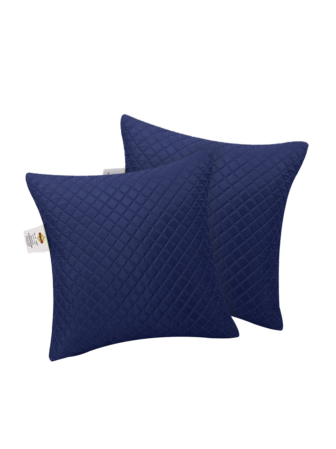 

Adbeni Navy Blue 2 Pieces Quilted Cushions