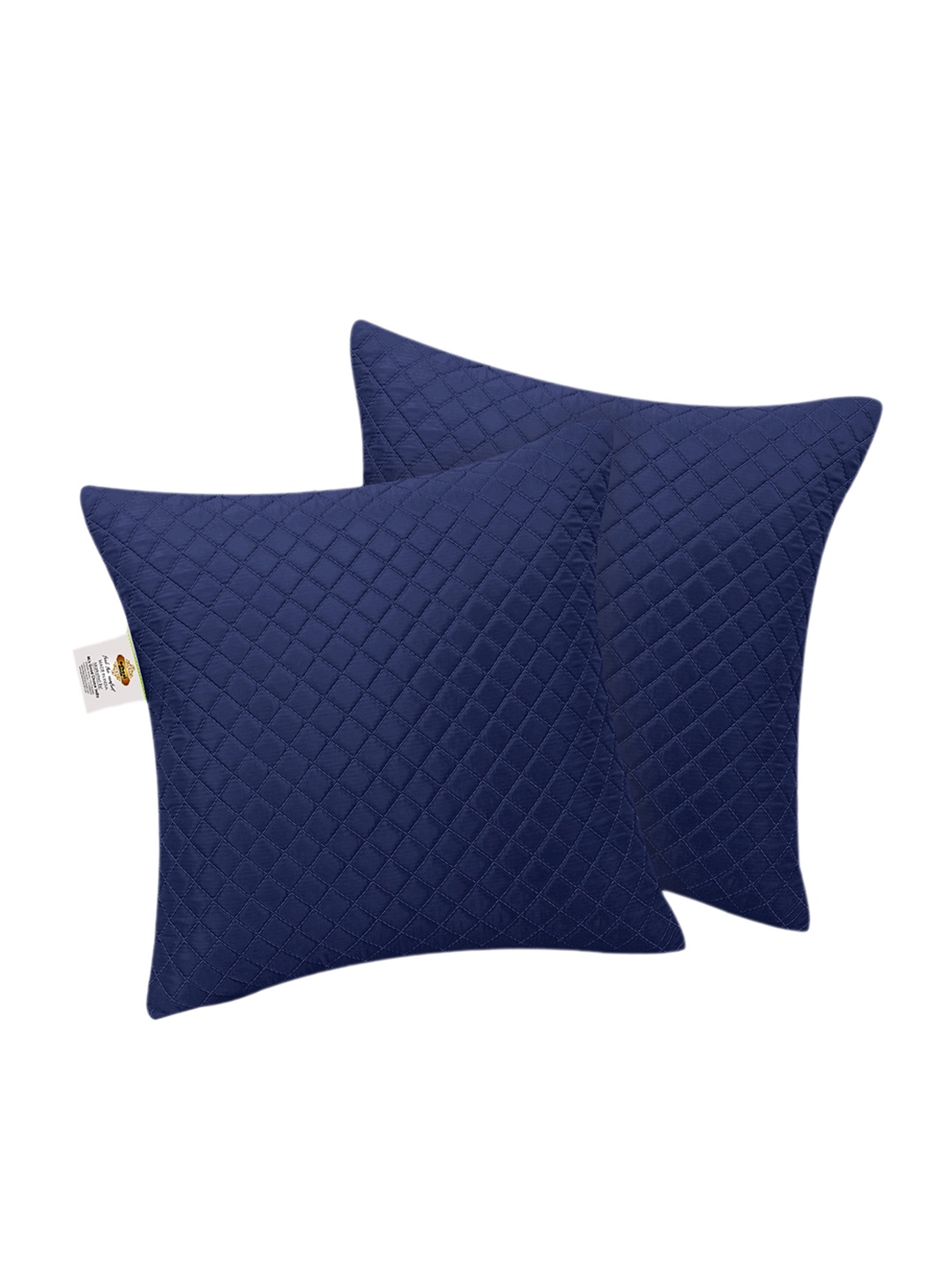 

Adbeni Navy Blue 2 Pieces Quilted Cushions