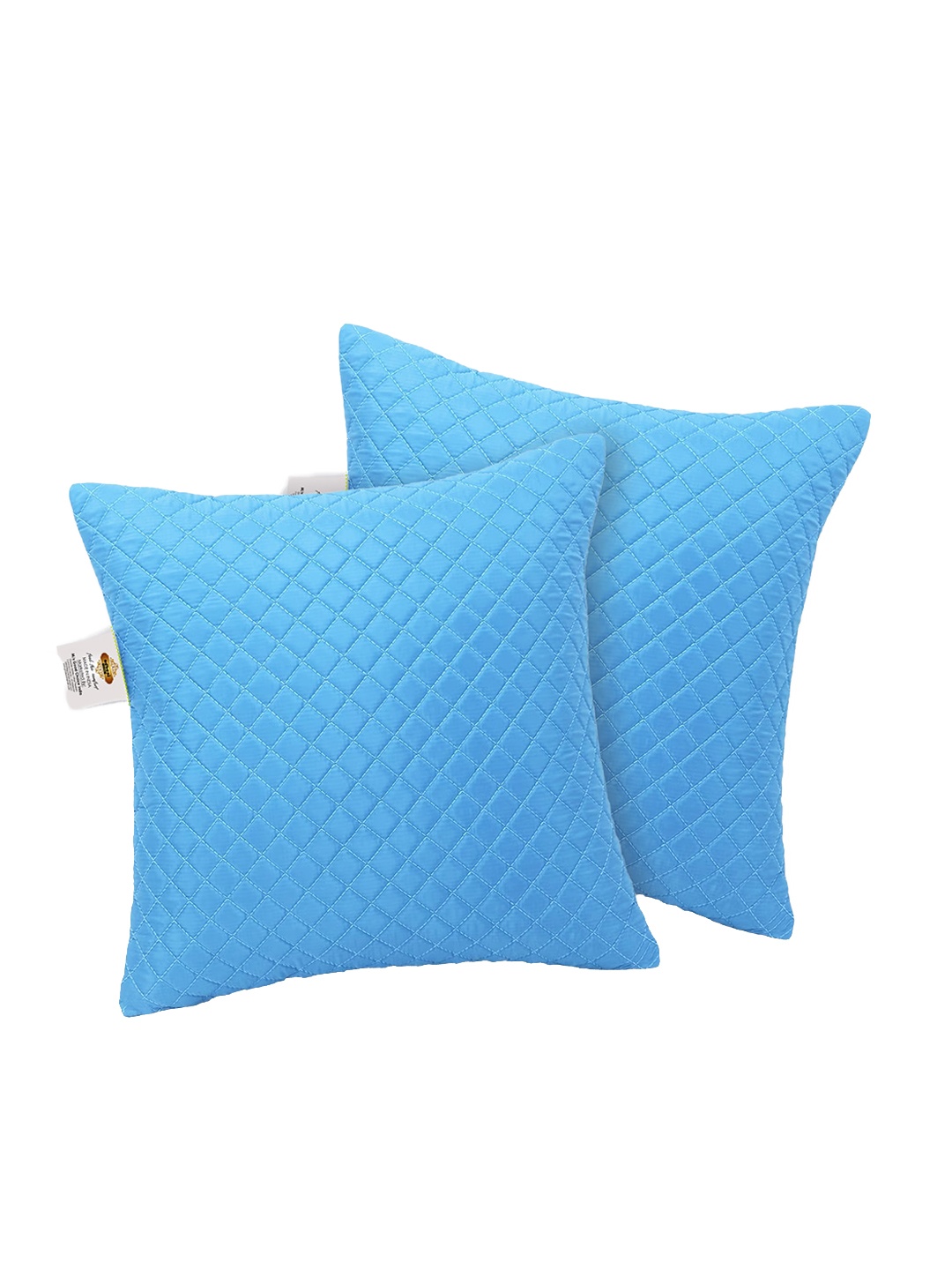 

Adbeni Sky Blue 2 Pieces Quilted Cushions