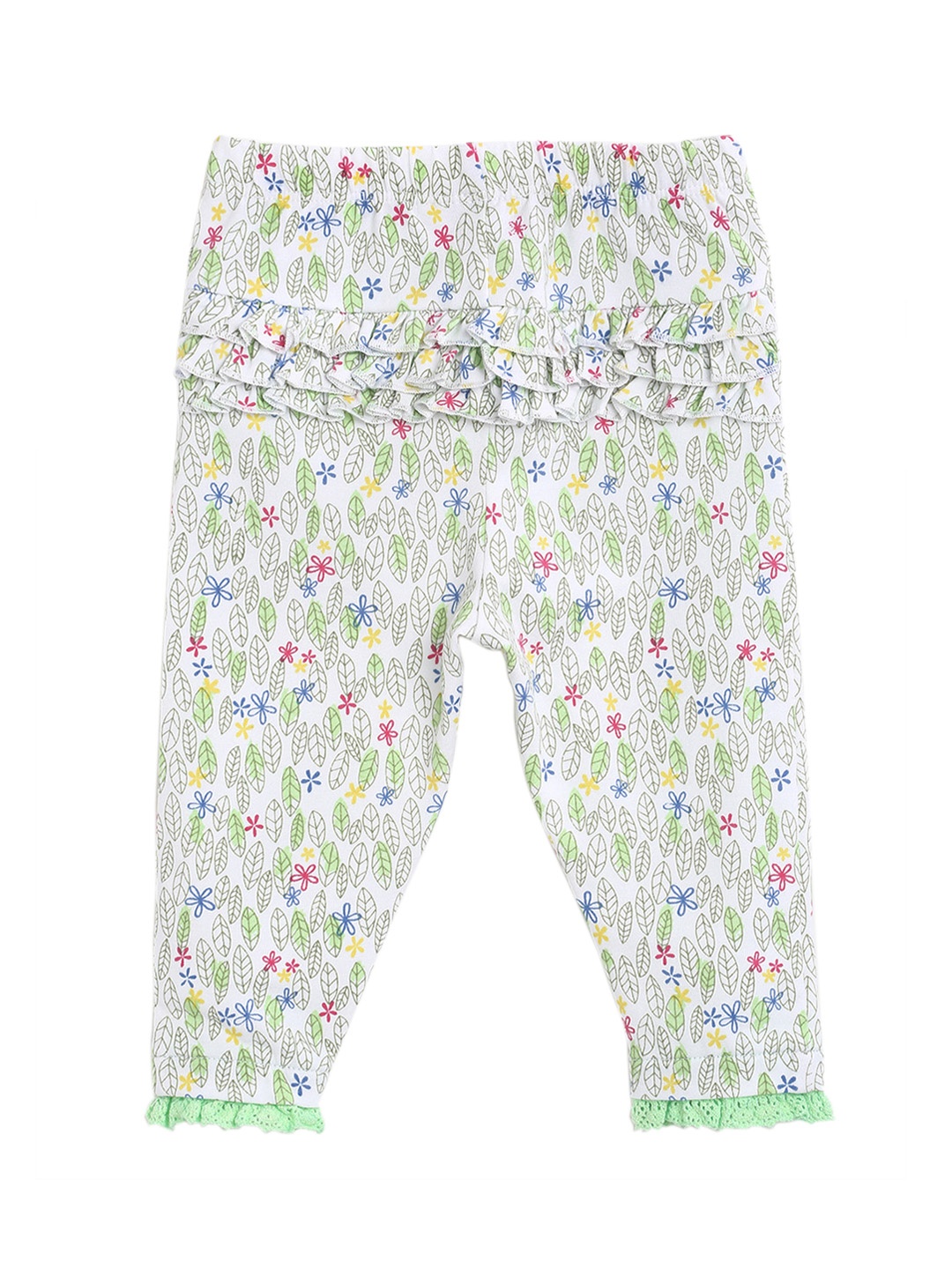 

MINI KLUB Printed Girls Off-White Leggings